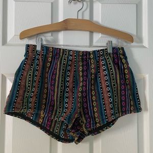 Colorful short shorts